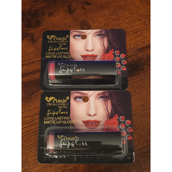 Amuse Other - Amuse Lip Gloss Matte Long Lasting Soft Pink Hot Lips